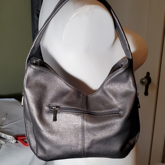 Metallic Pewter Purse